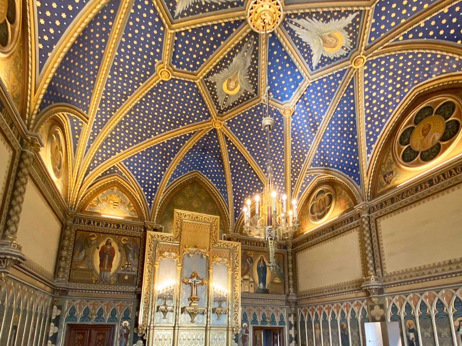 ceiling from the ducal palace of gandia spain