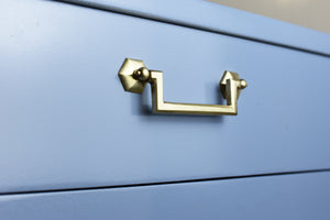 1950s Mahogany Sideboard by Landstrom Furniture in Blue -  Newly Painted