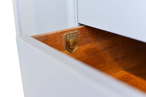 1950s Mahogany Sideboard by Landstrom Furniture in Blue -  Newly Painted