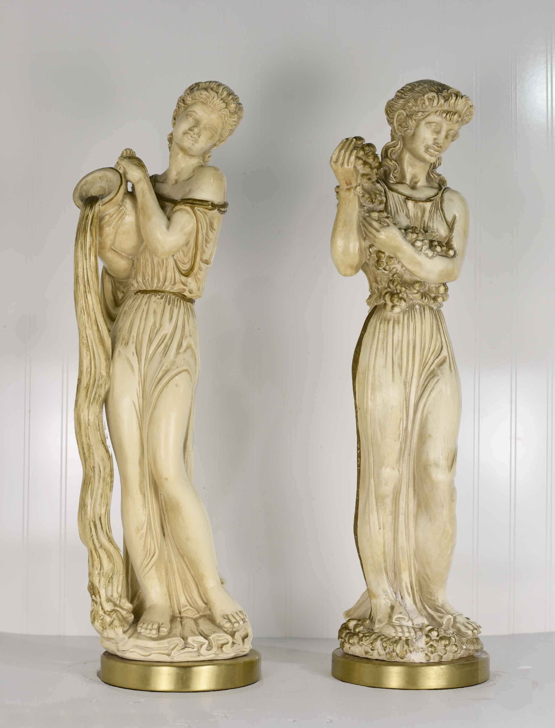 1950s Classical Greek Chalkware Figures | Firebird
