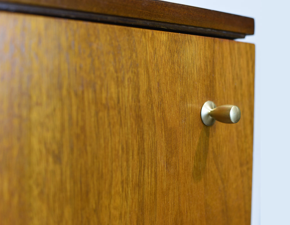 1950s Mid Century Modern Walnut 4 Door Sideboard by John Stuart Inc.