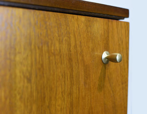 1950s Mid Century Modern Walnut 4 Door Sideboard by John Stuart Inc.