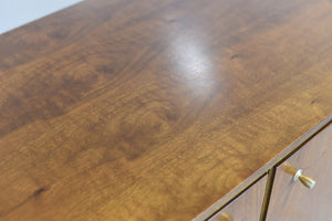 1950s Mid Century Modern Walnut 4 Door Sideboard by John Stuart Inc.