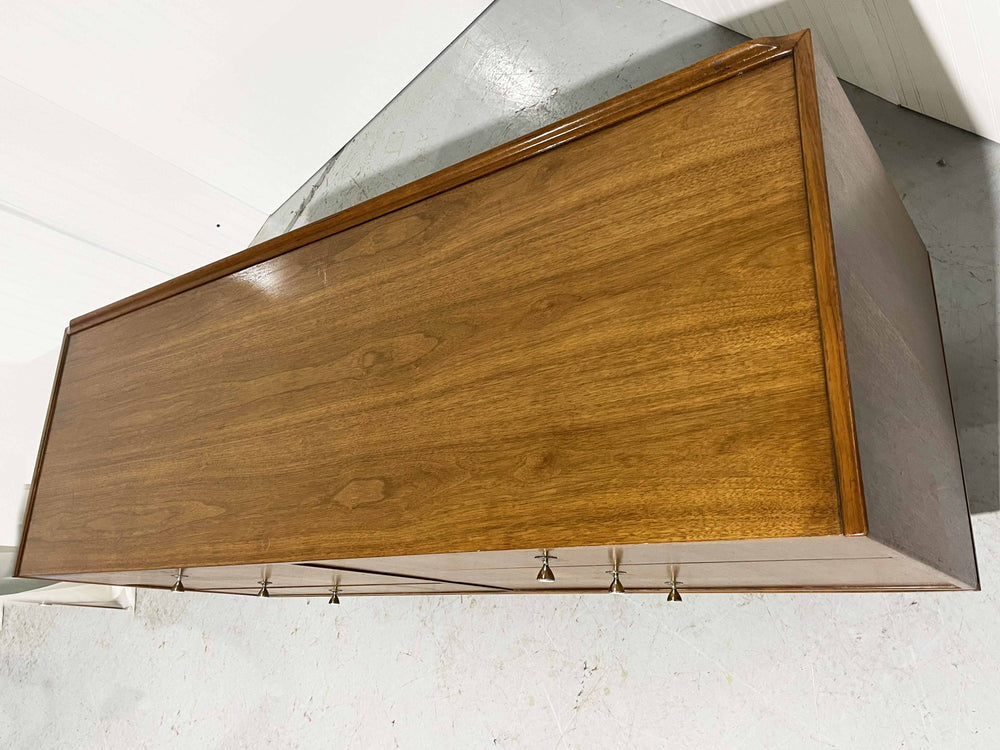 1950s Mid Century Modern Walnut Dresser by Morganton Furniture Company