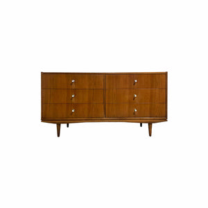 1950s Mid Century Modern Walnut Dresser by Morganton Furniture Company