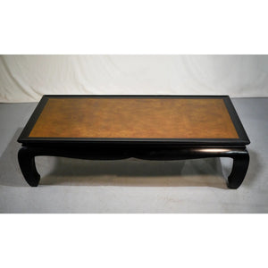 1970s Chin Hua Burled Wood Coffee Table by Century Furniture Ray Sabota