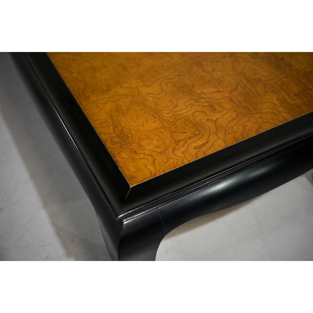 1970s Chin Hua Burled Wood Coffee Table by Century Furniture Ray Sabota
