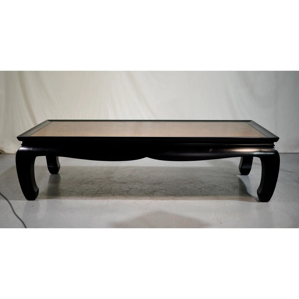 1970s Chin Hua Burled Wood Coffee Table by Century Furniture Ray Sabota