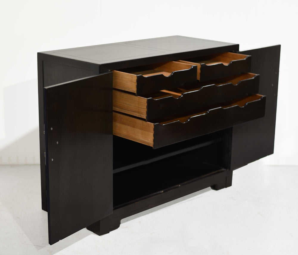 1960s Chinoiserie Michael Taylor for Baker Furniture Far East Collection Bar Cabinet