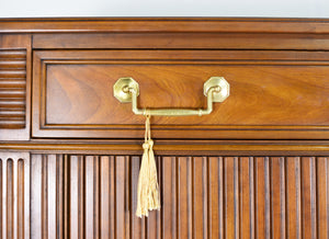 Mid Century Provincial Louis XVI Collection Tambour Door Chest by Kindel of Grand Rapids