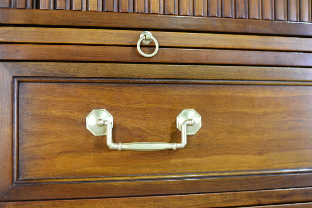 Mid Century Provincial Louis XVI Collection Tambour Door Chest by Kindel of Grand Rapids