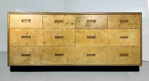 1970s Burlwood Credenza Scene Two Collection by Henredon Furniture