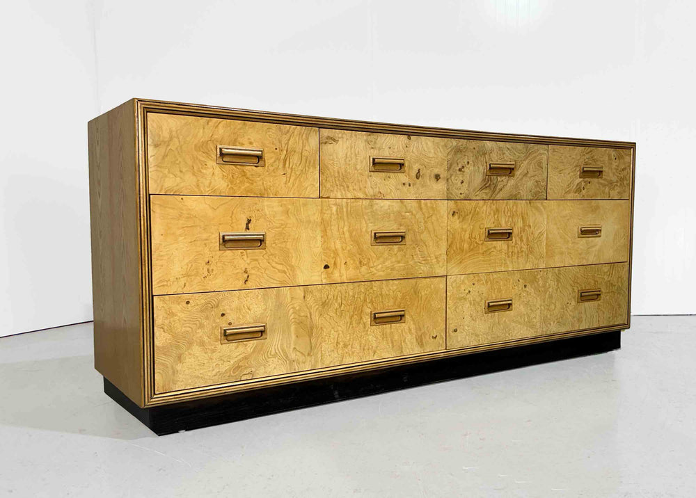 1970s Burlwood Credenza Scene Two Collection by Henredon Furniture