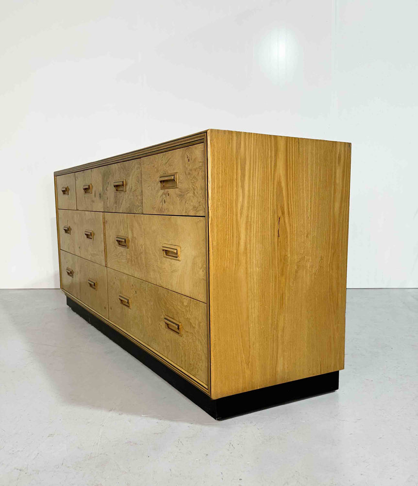 1970s Burlwood Credenza Scene Two Collection by Henredon Furniture