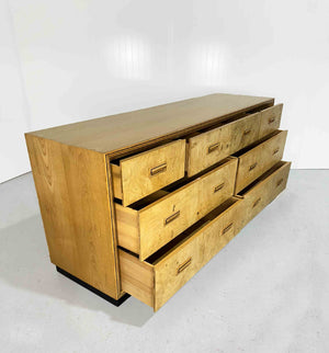 1970s Burlwood Credenza Scene Two Collection by Henredon Furniture