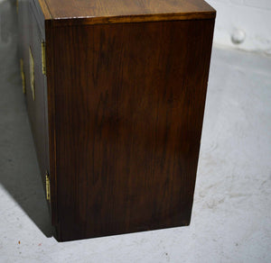 1970s Campaign 2 Door Chest by Dixie Furniture Act II Collection - A Single Unit