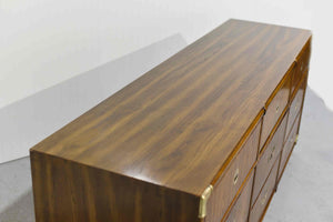 1970s Campaign 9 Drawer Dresser Accolade Collection by Drexel Furniture