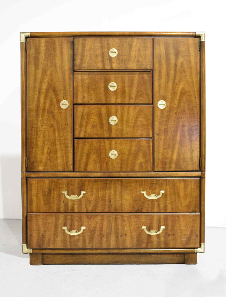 1970s Campaign Armoire Accolade Collection by Drexel Furniture