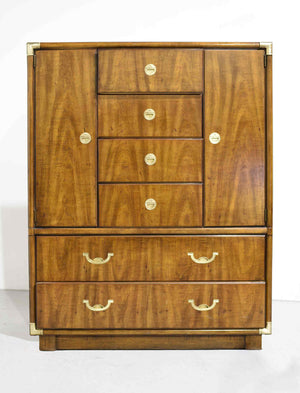 1970s Campaign Armoire Accolade Collection by Drexel Furniture