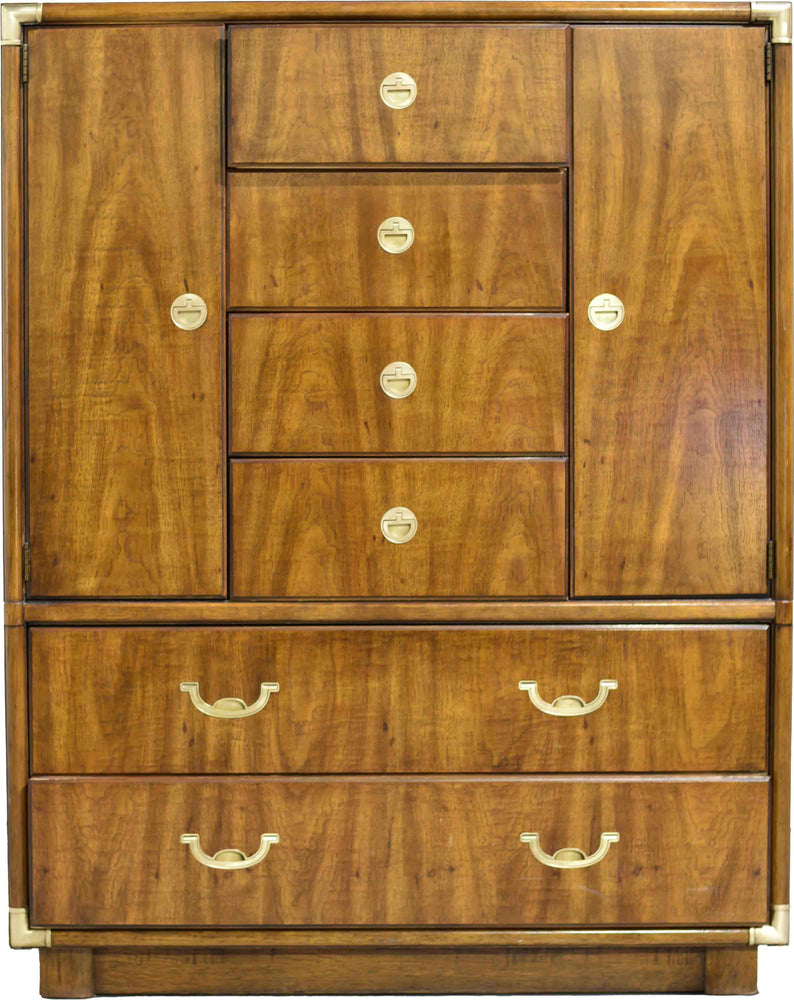 1970s Campaign Armoire Accolade Collection by Drexel Furniture