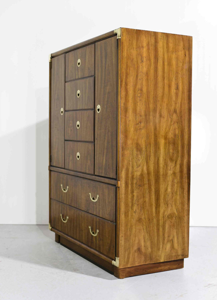 1970s Campaign Armoire Accolade Collection by Drexel Furniture