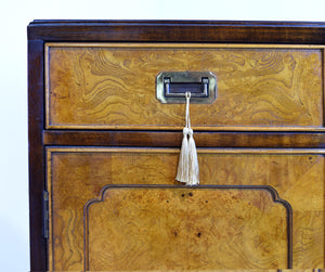 1970s Campaign Burlwood Sideboard by Century Furniture