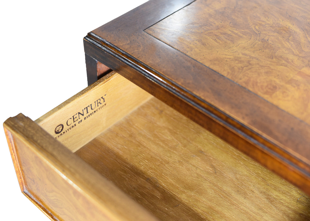 1970s Campaign Burlwood Sideboard by Century Furniture