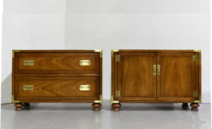 1970s Campaign Chests by Drexel Furniture - A Pair