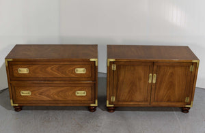 1970s Campaign Chests by Drexel Furniture - A Pair