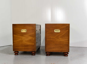 1970s Campaign Chests by Drexel Furniture - A Pair