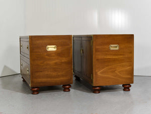 1970s Campaign Chests by Drexel Furniture - A Pair