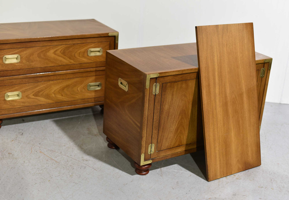 1970s Campaign Chests by Drexel Furniture - A Pair