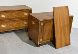 1970s Campaign Chests by Drexel Furniture - A Pair