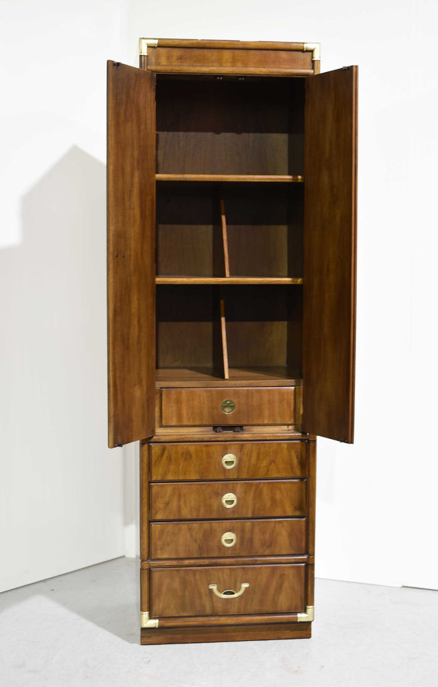 1970s Campaign Chifferobe Accolade Collection by Drexel Furniture - A Single Unit