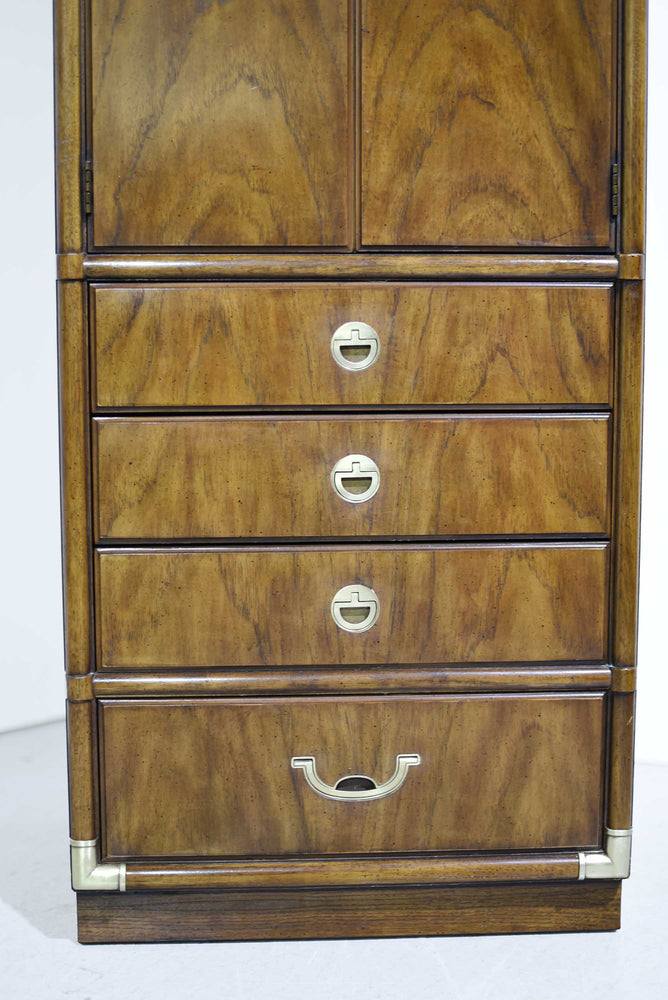 1970s Campaign Chifferobe Accolade Collection by Drexel Furniture - A Single Unit