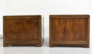 1970s Campaign Nightstands by Drexel Heritage - A Pair