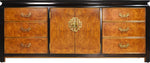 1970s Chin Hua Collection Burlwood Dresser by Raymond Sobota Century Furniture