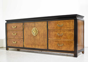 1970s Chin Hua Collection Burlwood Dresser by Raymond Sobota for Century Furniture