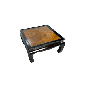 1970s Chinoiserie Burled Wood Coffee Table by Century Furniture Ray Sabota