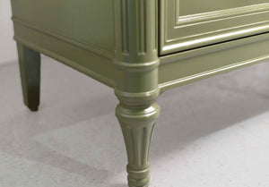 1970s Transitional Highboy Dresser by Henredon in Green  - Newly Painted