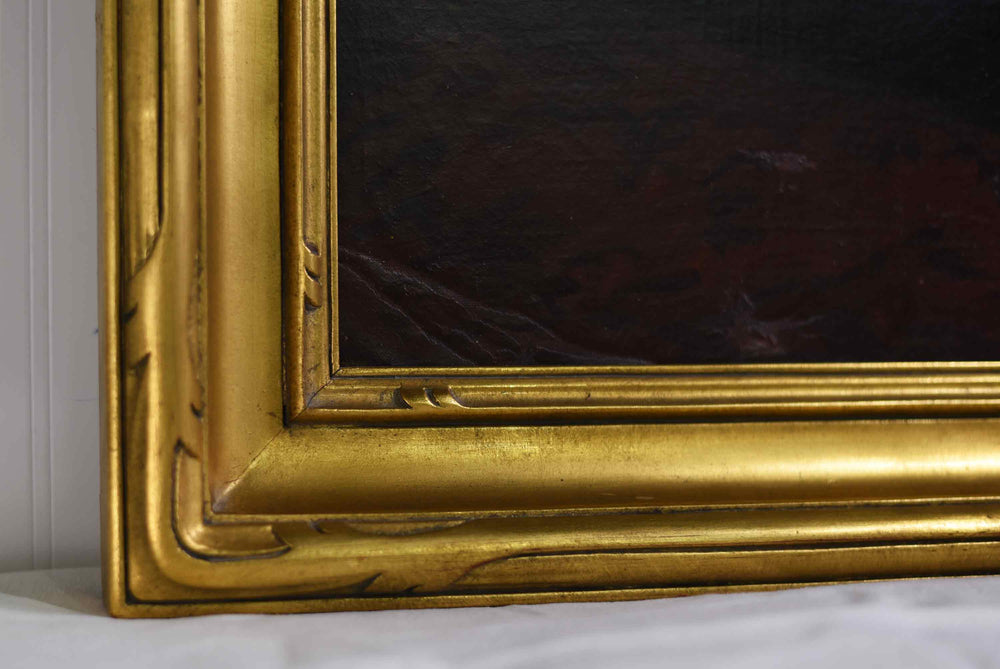 19th Century Portrait of a Gentleman in a Suit Original Oil on Canvas Framed 33" x 41"