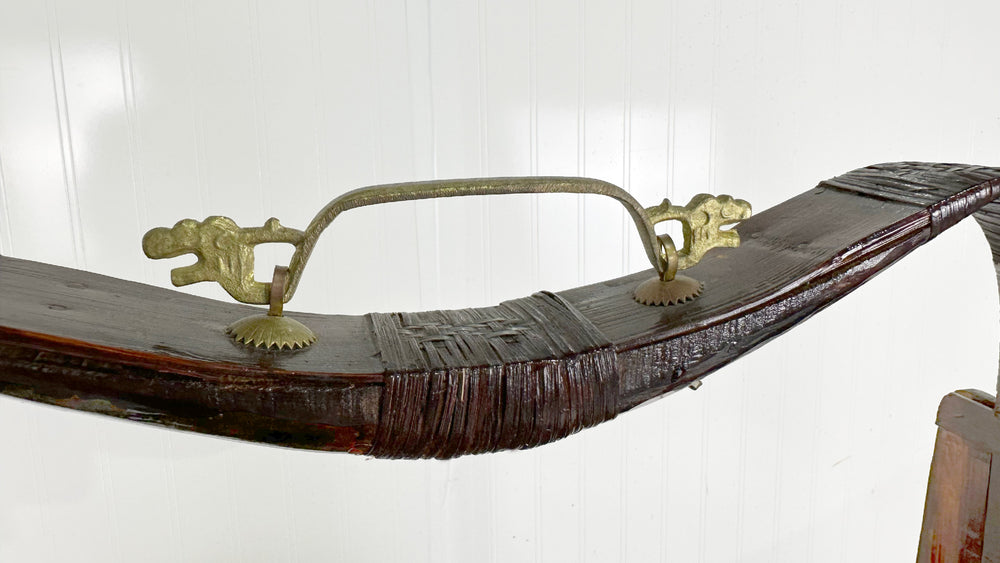 Antique Chinese Tiered Wicker Wedding Basket