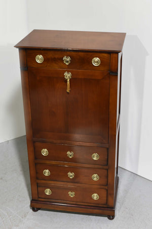 Antique French Empire Mahogany Drop Leaf Secretary