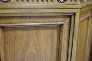 CUSTOMIZABLE: Vintage Traditional Hexagon Shape Side Tables  - A Pair