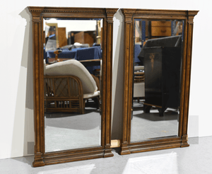 CUSTOMIZABLE Mid Century Transitional Style Wall Mirrors - A Pair