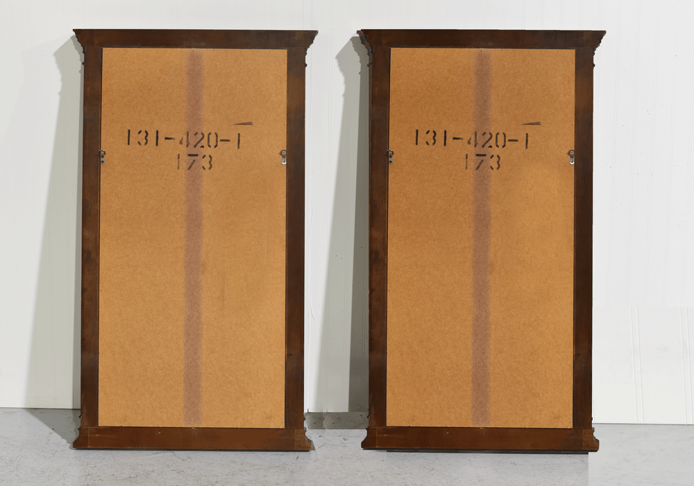CUSTOMIZABLE Mid Century Transitional Style Wall Mirrors - A Pair