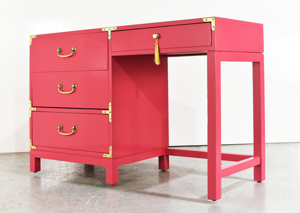 1970s Chinoiserie Style Writing Desk by Drexel - Newly Painted