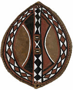 Handmade Midcentury African Masai  Hide Warrior Shield