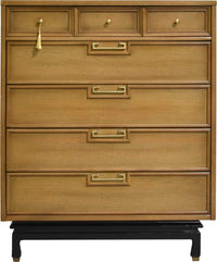 Mid Century 7 Drawer Highboy Dresser by American of Martinsville