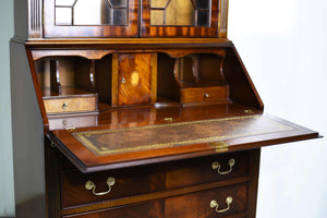Mid Century American Colonial Revival Mahogany  Drop Front Bureau Butler's Secretary Desk